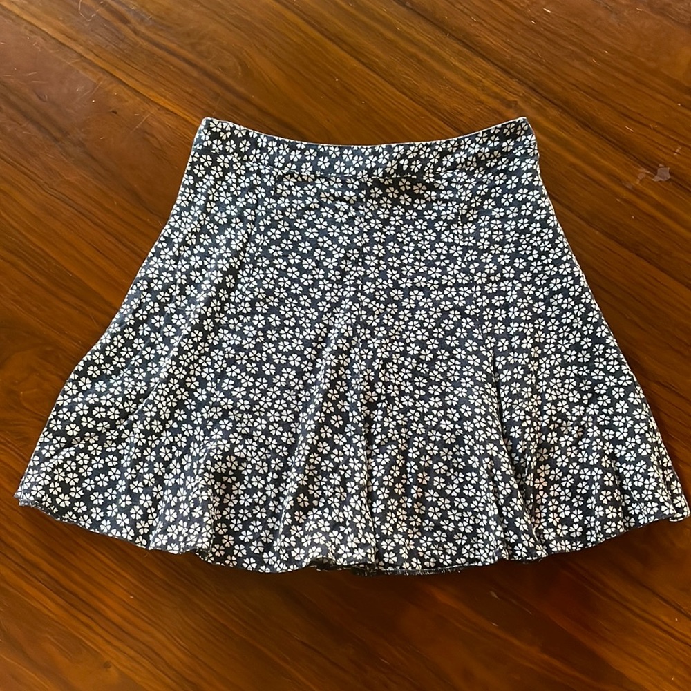 Floral A-line mini skirt